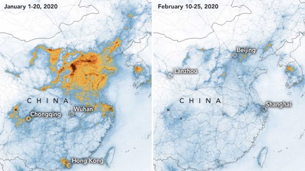 Reducen los niveles de contaminación en China debido al coronavirus