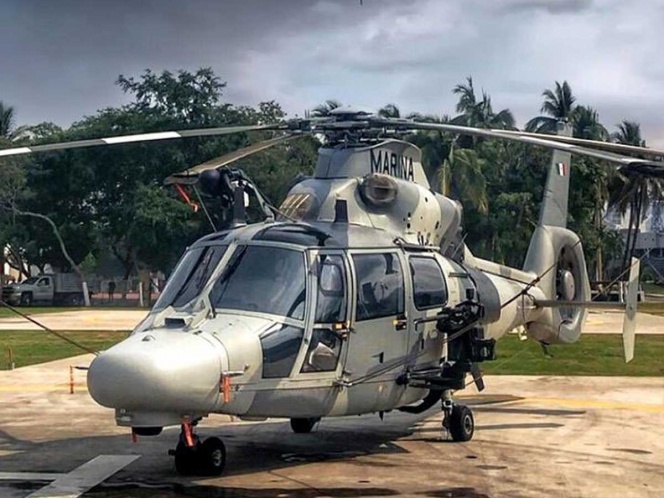 Se desploma helicóptero de la Marina en Veracruz