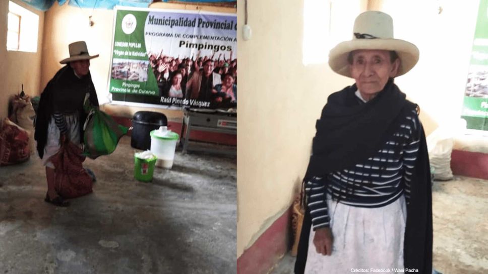 “Disculpen que no traiga más”; abuelita regala su cosecha a afectados por coronavirus.