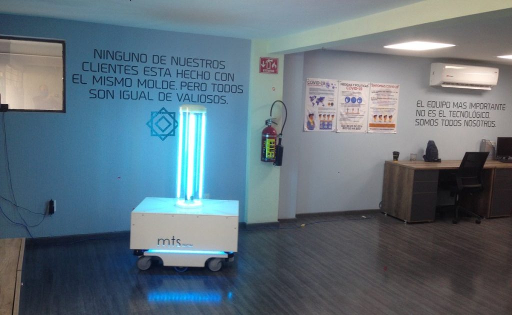 Hospitales civiles en Jalisco utilizarán robot para desinfectar áreas covid