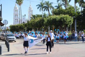 Navolatenses marchan en conmemoración del Día Mundial del Agua