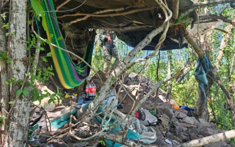 Campamento encontrado en Tepuche, Culiacán