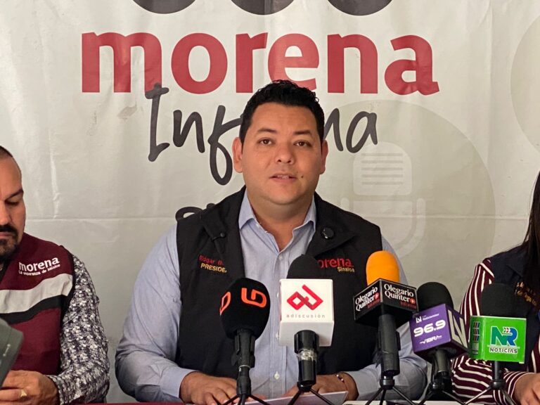 Edgar Barraza, dirigente de Morena en Sinaloa