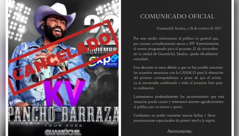 Pancho Barraza no viene a Guamúchil