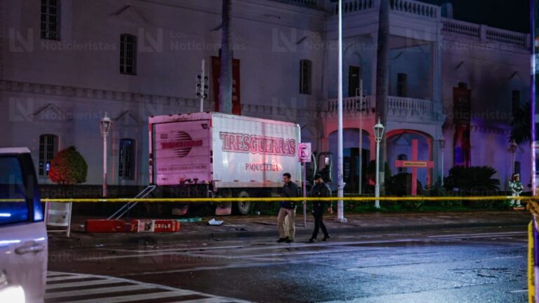 ¡Le dispararon desde una moto! Así fue el ataque armado contra conductor de camión en plena Obregón en Culiacán, Sinaloa