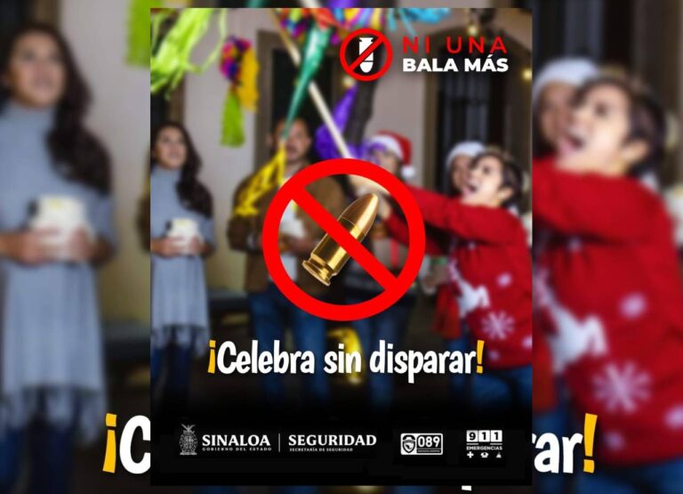 Campaña contra tirar balazos en Fin de Año