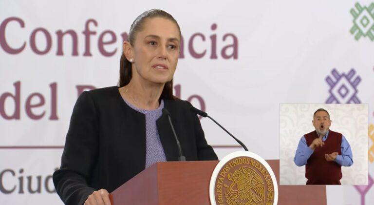 Claudia Shieinbaum en su conferencia matutina