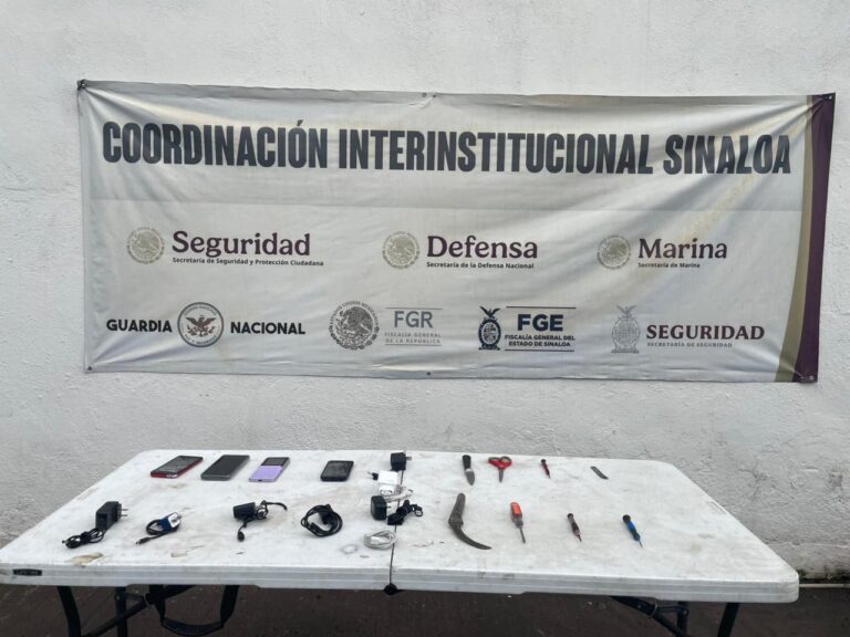 Esculque en el penal de Culiacán este lunes por la mañana