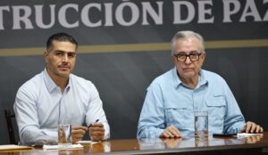 Gobernador Rubén Rocha y Omar García Harfuch