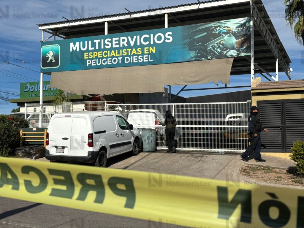 Ataque armado en taller mecánico en Culiacán 