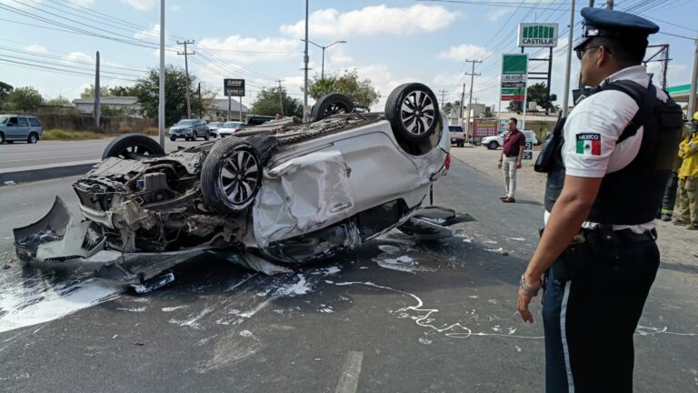 Volcadura en Culiacán
