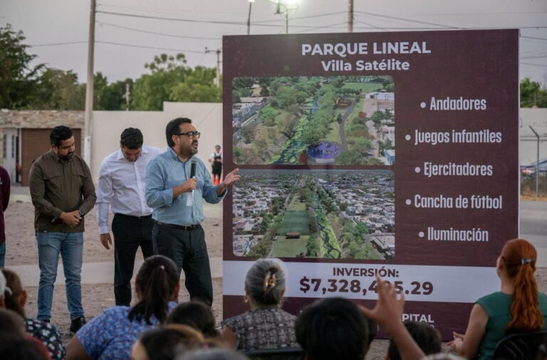 Alcalde de Culiacán arranca contrucción de parque lineal
