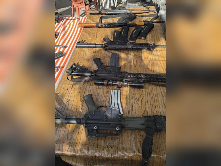 Arsenal decomisado en Durango por el Ejército