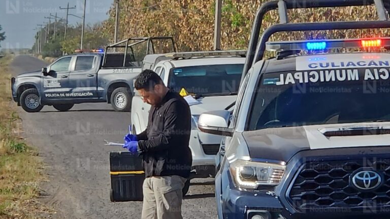 Encuentran asesinado a balazos y con las manos esposadas a un hombre en Aguaruto de Culiacán