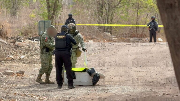 Hayan cuerpo desmembrado dentro de una hielera en Santa Fe de Culiacán