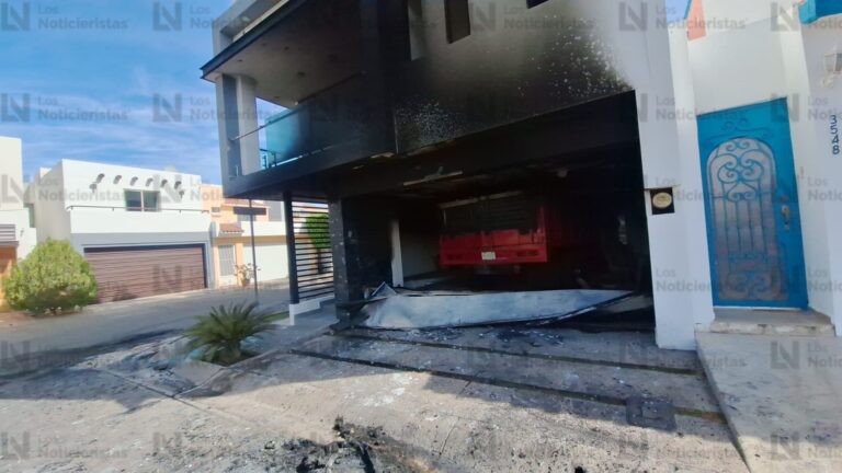 Tirotean, vandalizan y queman residencia en Los Almendros de Culiacán