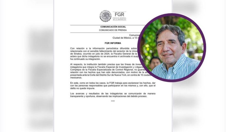Aclara FGR que caso Cuén nunca estuvo archivado o suspendido y que no tiene relación con la acusación de EU a Rocha Aclara FGR que caso Cuén nunca estuvo archivado o suspendido y que no tiene relación con la acusación de EU a Rocha