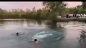 Conmociona en redes el video del último clavado de Emiliano, joven que murió ahogado en el río Sinaloa, en Guasave, Sinaloa