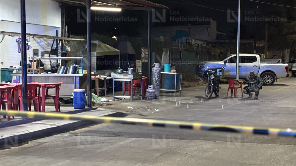 Dueño de una taquería es ejecutado a balazos en su negocio en el sector Pemex de Culiacán