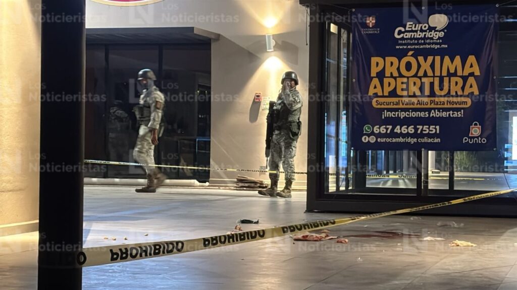 Atacan a balazos a un hombre al interior de una plaza de Valle Alto en Culiacán