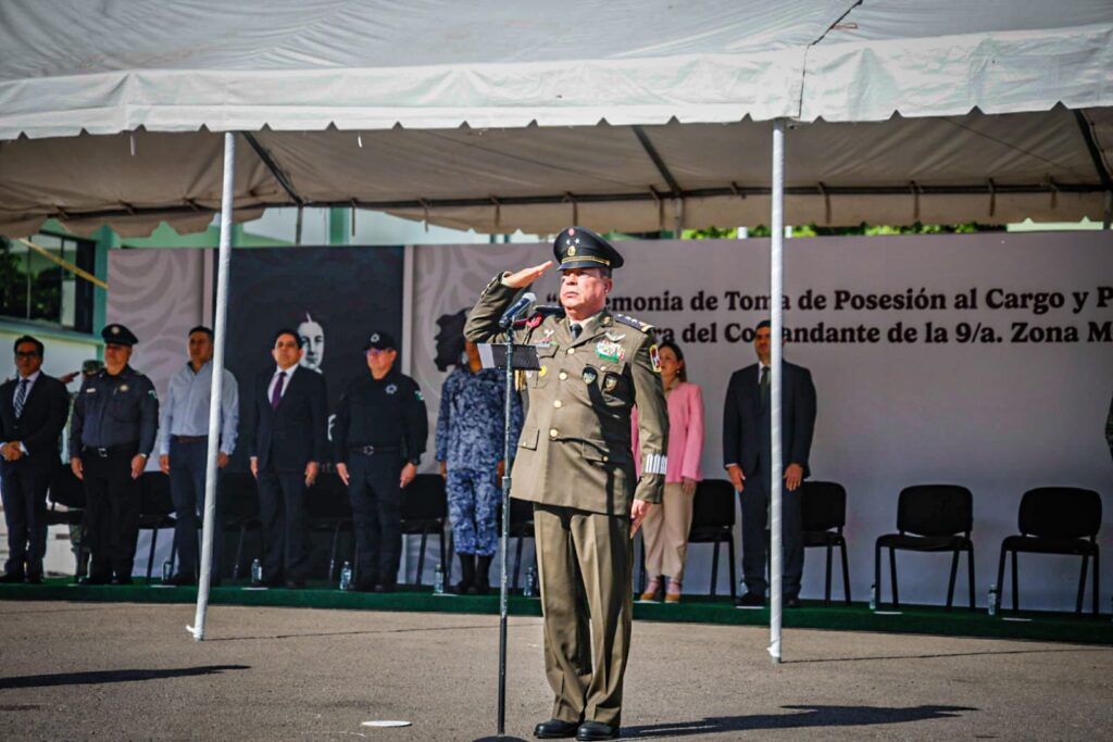 Rinde protesta el General Julio César Islas Sánchez como Comandante de la Novena Zona Militar, en Culiacán