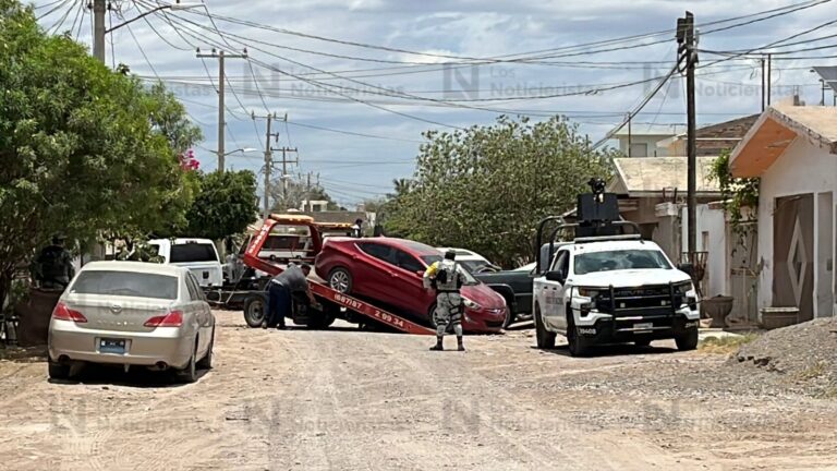 Aseguran dos vehículos durante operativo de la SSPC y Guardia Nacional en Lomas del Mar de Guasave, Sinaloa