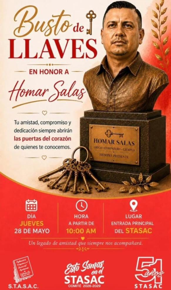 Stasac realizará colecta de llaves para construir busto en honor a Homar Salas, asesinado en Culiacán