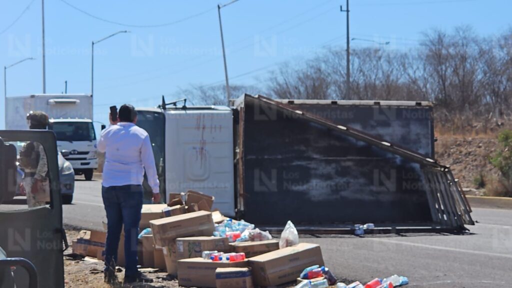 Volcadura sobre La Costerita de Culiacán, Sinaloa deja un lesionado