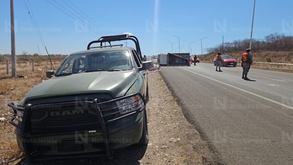 Volcadura sobre La Costerita de Culiacán, Sinaloa deja un lesionado