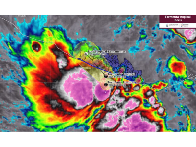 Huracanes 2026: Tormenta tropical “Boris” pone en alerta al sur de México por intensas lluvias e inundaciones