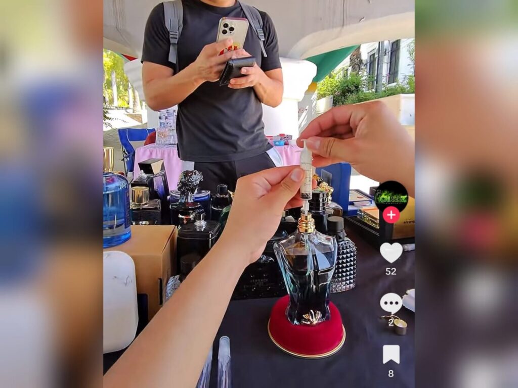 ¡A $20 pesos la rociada de perfume! Joven se hace viral por su forma de comercializar fragancias en Culiacán