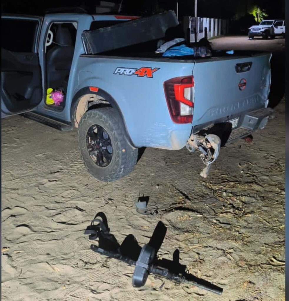 Esto aseguraron los GOES tras enfrentamiento con civiles armados en Las Tapias, Culiacán; un civil fue abatido