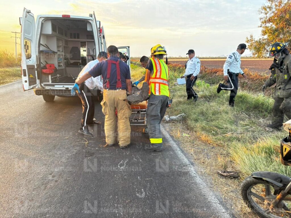 Una persona sin vida y dos más lesionadas el saldo de un accidente en Flores Magón, Ahome, Sinaloa