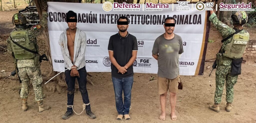 Dos extranjeros y un menor, entre los 7 sicarios detenidos en Mazatlán y Rosario, en Sinaloa