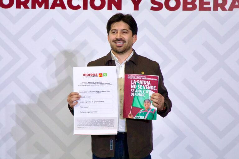 “Me conocen en tierra”: Omar López, exsecretario de Bienestar se registra por la coordinación de defensa de la 4T en Sinaloa