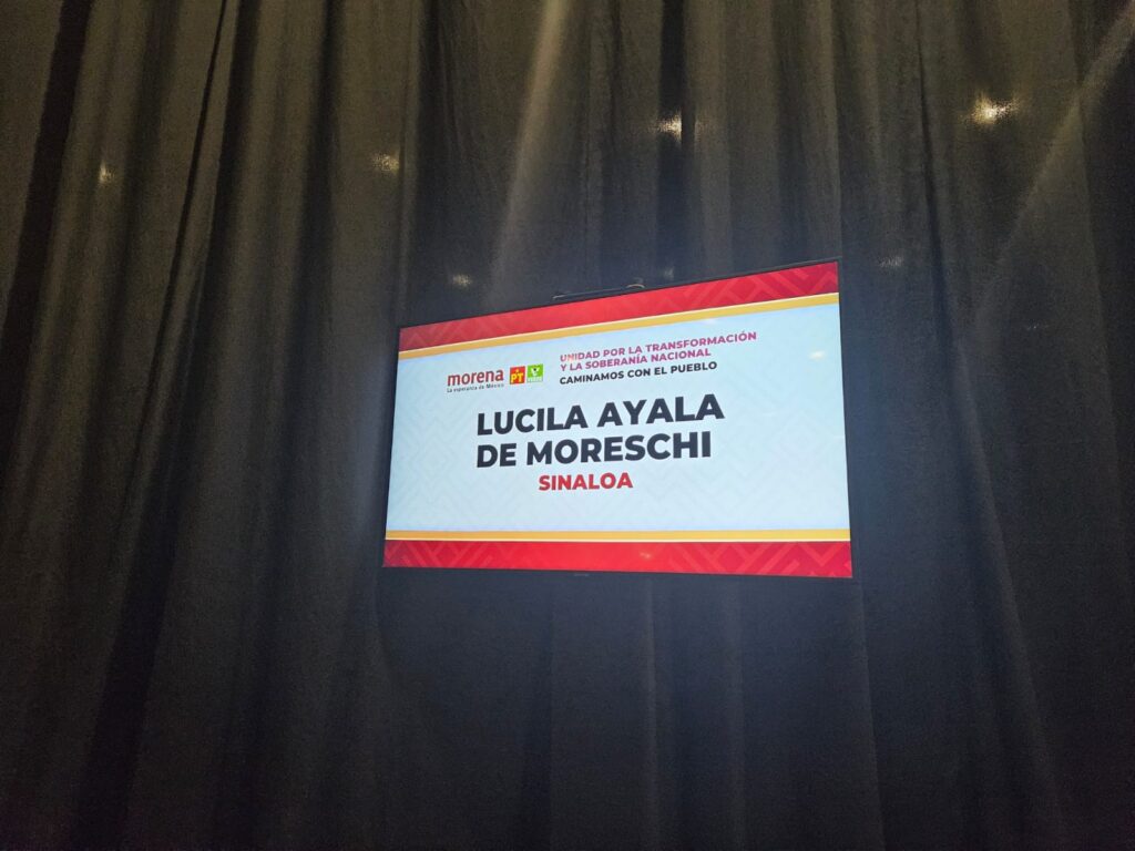 ¡La sorpresa es Lucila Ayala de Moreschi! Llega a Morena a registrarse en el proceso interno