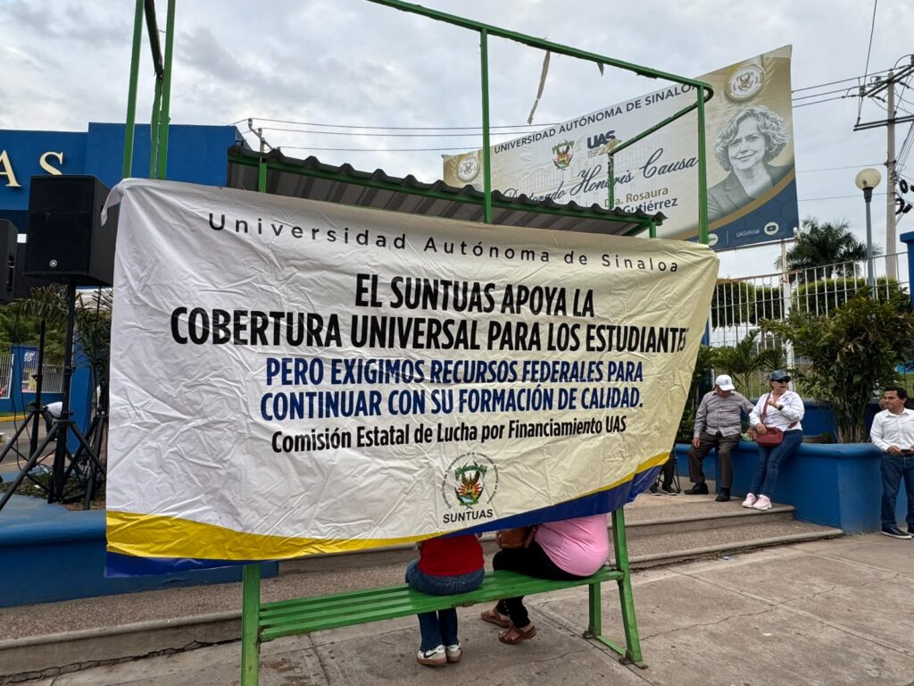 ¡Inicia paro de labores indefinido en la UAS!; Sindicalizados exigen a la Federación liberación de recursos para el pago de sus prestaciones