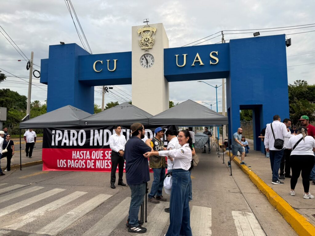 ¡Inicia paro de labores indefinido en la UAS!; Sindicalizados exigen a la Federación liberación de recursos para el pago de sus prestaciones