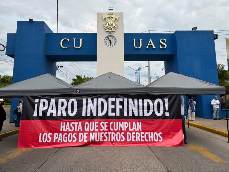 ¡Inicia paro de labores indefinido en la UAS!; Sindicalizados exigen a la Federación liberación de recursos para el pago de sus prestaciones