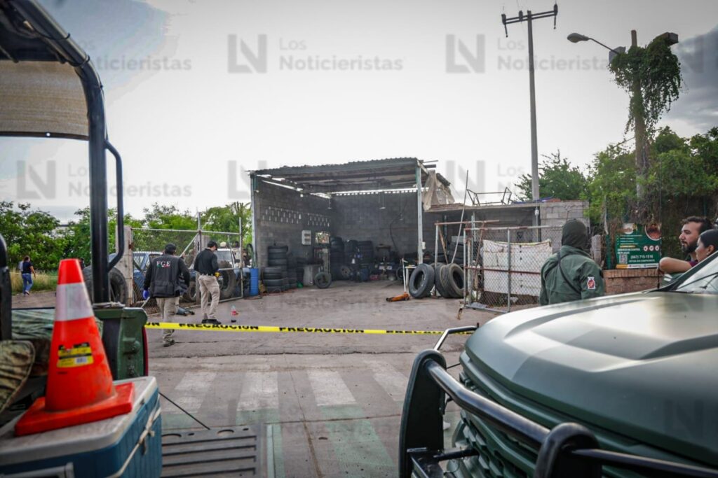 Ejecutan a balazos a dos hombres en una llantera ubicada por el Rolando Arjona, sector Villas del Río de Culiacán