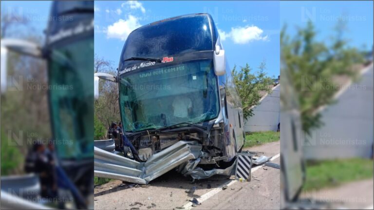 Autobús de pasajeros se accidenta en la autopista Mazatlán-Durango; hay dos personas lesionadas Autobús de pasajeros se accidenta en la autopista Mazatlán-Durango; hay dos personas lesionadas