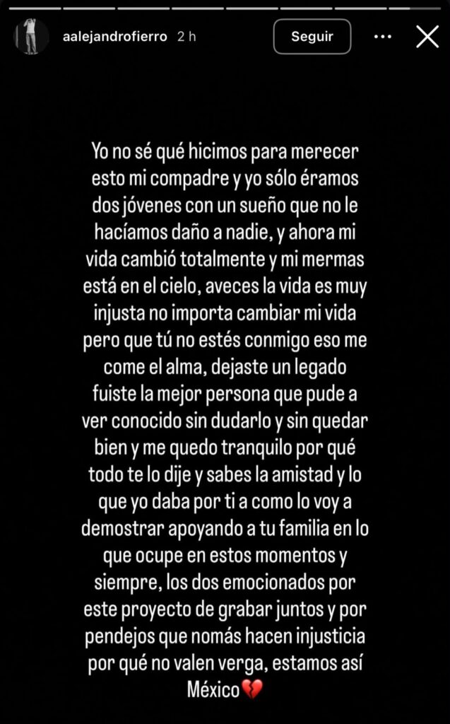 “Sólo éramos dos jóvenes con un sueño que no le hacíamos daño a nadie”: Amigo de César Gastélum que presenció su asesinato en Culiacán