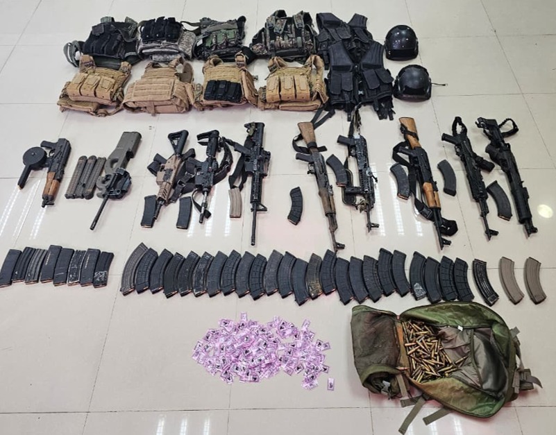 Operativo en Concordia, Sinaloa; detienen a 10, siete de ellos extranjeros, con arsenal y droga