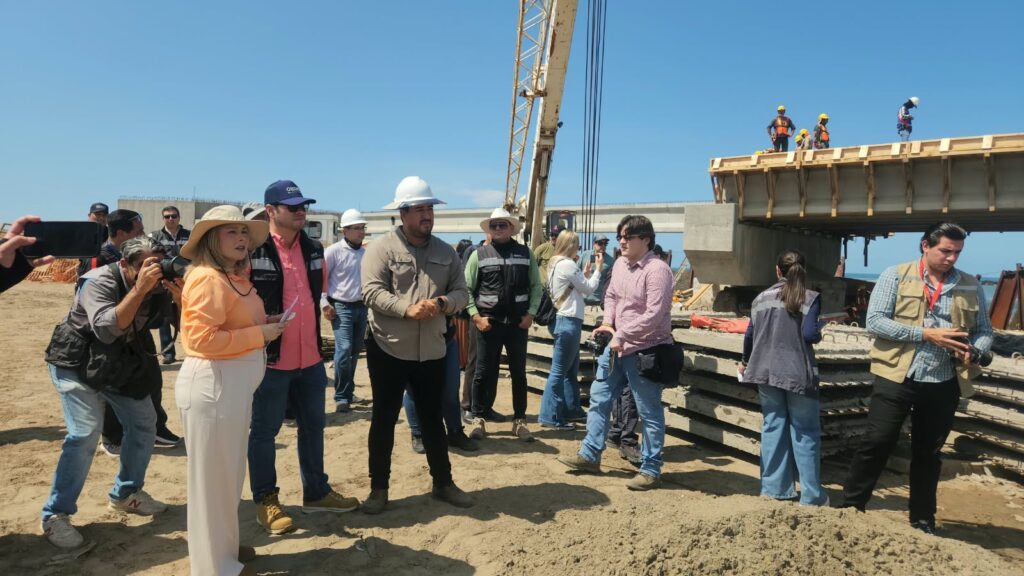 ¡En diciembre estará listo! Supervisa gobernadora Puente Bellavista-Las Glorias, en Guasave; lleva 45 % de avance