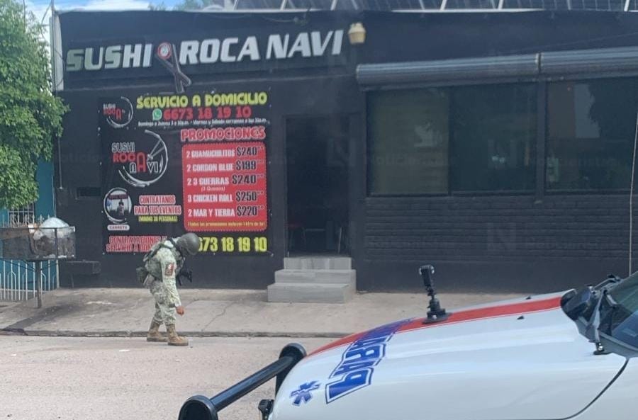Tirotean y vandalizan comercio de sushi con combustible en la Lázaro Cárdenas de Culiacán
