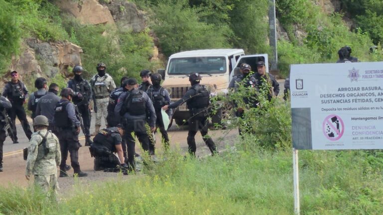 Atacan a balazos a ‘Los Harfuch’ y se desata enfrentamiento rumbo a Jesús María al norte de Culiacán; hay detenidos