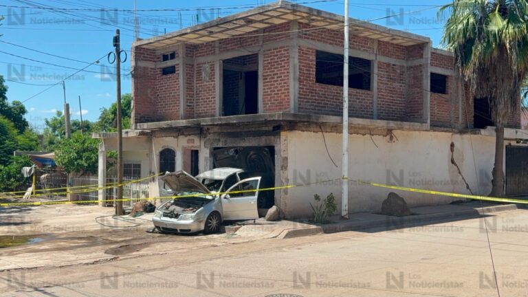 Vandalizan y tirotean otra casa, además de quemar un automóvil en la colonia 5 de Febrero de Culiacán