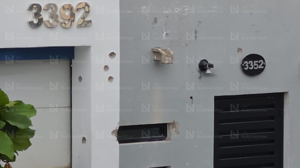 Atacan a balazos cuatro viviendas en el sector López Mateos de Culiacán