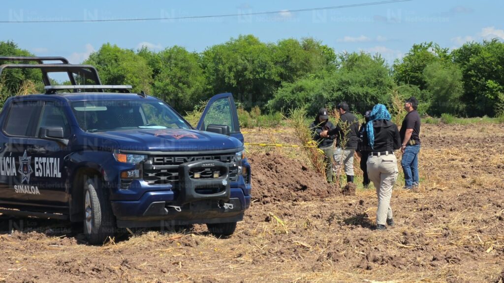 Encuentran fosa clandestina cerca del Campo Romero, Navolato, Sinaloa
