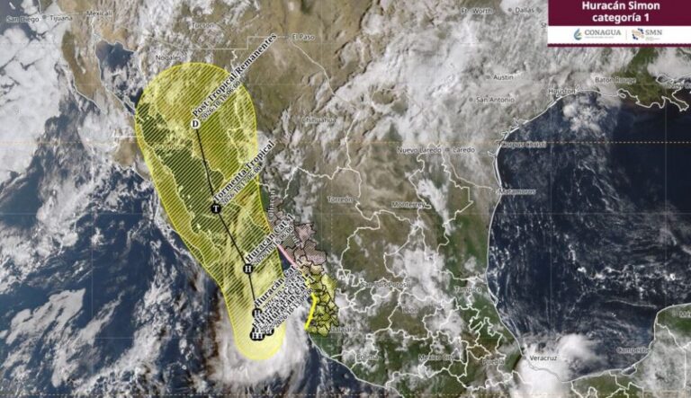 ‘Simón’ cambia constantemente de rumbo y ahora apunta a Sonora; se forma la depresión tropical Veintiuno-E que daría origen al huracán ‘Trudy’ ‘Simón’ cambia constantemente de rumbo y ahora apunta a Sonora; se forma la depresión tropical Veintiuno-E que daría origen al huracán ‘Trudy’